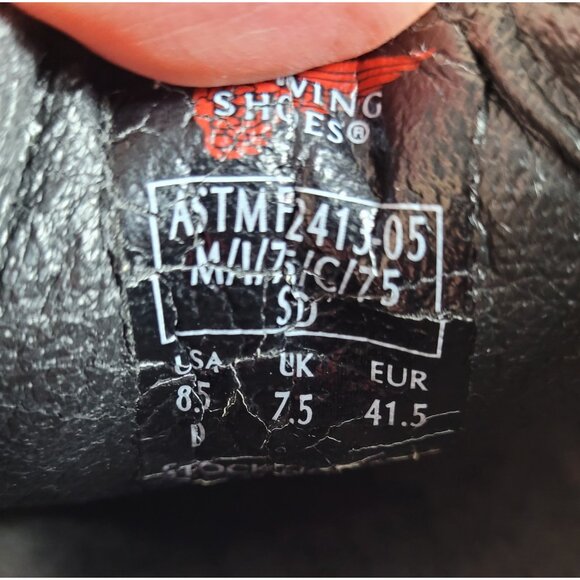 Red Wing Shoes Steel Toe Men Size 8.5 D Black Leather Work ASTMF 2413-05 VG main image 9